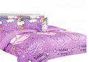 Unicorn lilac print design Bed in Bag comforter & sheet set of 6 piece in twin size for girls, boys room décor