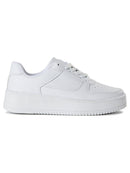 No Boundaries Women's Platform Casual Lace Up Sneakers, Wide Width Available