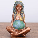 RuiCredibility Mother Earth Statue, 6inch H Nature Moon Goddess Statue, Modern Home Room Decor