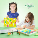 CraftBud Marbling Paint Kit & Toy for Kids Art with 5 Paint Colors,for Girls & Boys Ages 6+