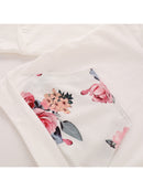 PatPat Baby Clothes for Girls Long-sleeve Floral Hoodie Pants and Headband Set,0-3 Months