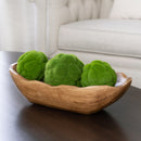Better Homes & Gardens Indoor Carved Mid-Tone Brown Wood Decorative Dough Bowl