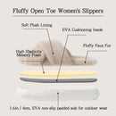 Slippers for Women Indoor, Women's Fuzzy Slippers, Cross Band Slippers Open Toe Slippers, Khaki