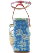 Wild Pair Womens Muzef Floral Strappy Platform Sandals