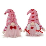 2PCS Valentines Day Gnome Plush Elf Decorations Valentine's Present