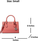 Michael Kors Sheila Small Non-Leather Vegan Satchel (Tea Rose)