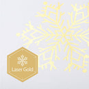 PACKHOME Gift Box, Gold Magnetic Gift Box with Lid for Christmas, 9x6.5x3.8 inches (Snowflake)