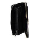 Michael Kors Women's Jet Set Travel Large Continental Jacquard Wallet MK Black Multi