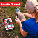 CureIT 154-Pc First Aid Kit Waterproof Emergency Survival Kit with Shoulder Straps