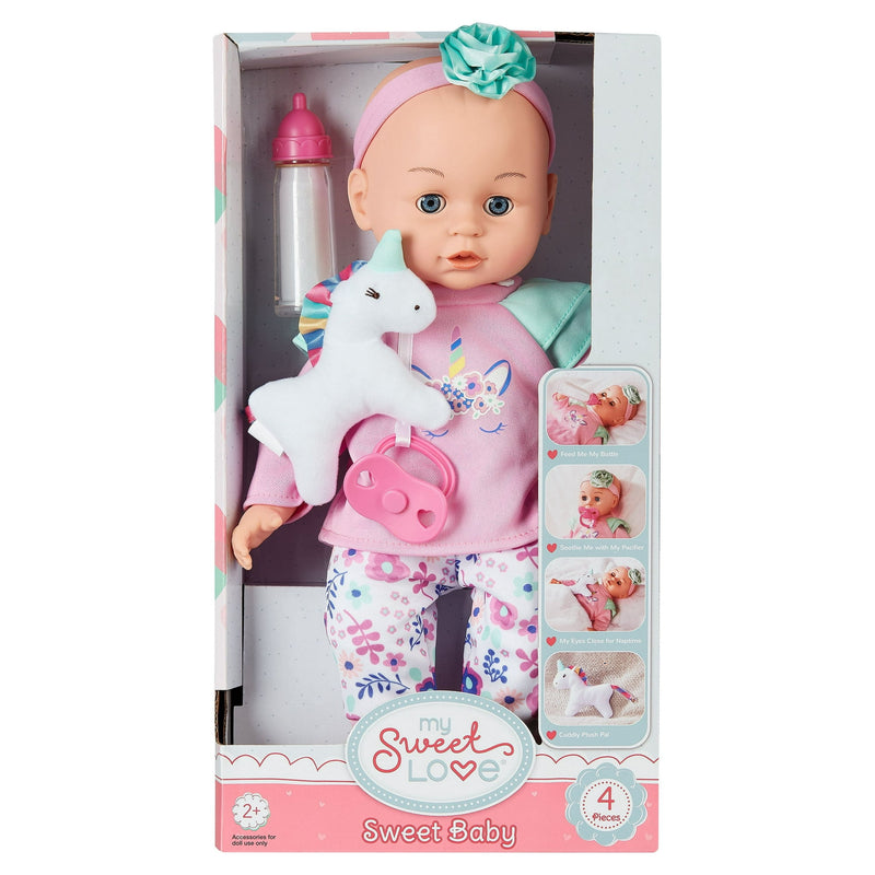 My Sweet Love Sweet Baby Doll Toy Set, 4 Pieces