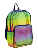 Eastsport Unisex Spirit Mesh Backpack, Ombre Rainbow
