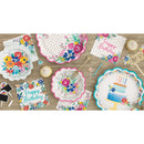 Pioneer Woman Plastic Happy Birthday Flowers Cake Topper