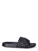Time and Tru Women's Woven Slide Sandals