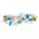CXDa Women Rhinestone Flower Butterfly Hairpin Hair Clip Barrette Ponytail Holder