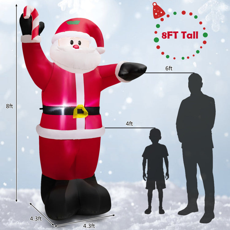 8 Feet Inflatable Santa Claus Decoration