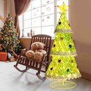 4.6 Feet Pre-Lit Pop-up Christmas Tree with 110 Warm Lights