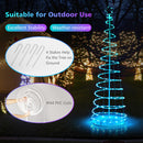 6 Feet Light Up Spiral Christmas Tree with Tree Top Star