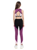 iiniim Kids Girls Two Piece Dance Outfit Tracksuit Crop Top with Athletic Legging Pants for Gym Sport Workout