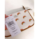 Coach Women's Nolita Top Zip Convertible Wristlet with Rainbow Print