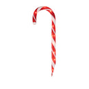 Set of 10 Red Lighted Outdoor Candy Cane Christmas Lawn Stakes 12"