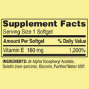 Spring Valley Vitamin E Heart Health Dietary Supplement Soft gels, 180 mg (400 IU), 100 Count