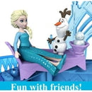 Disney Frozen Storytime Stackers Elsa's Ice Palace, Doll House Playset with Small Doll