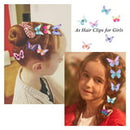 18 Pcs Butterfly Hair Clips, Hair Snap Clips Barrettes for Baby Girls Hair Accessories