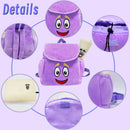 Dora Explorer Backpack, 9.5 Inches Explorer Backpack With Map for Kids Backpack（1- 3 years old）