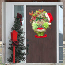 Christmas Wreaths,Plushed Grinch Stole, Burlap Garlands,Wall and Door Decorations