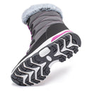 HOBIBEAR Women's Winter Waterproof Slip Resistant Snow Boots Warm Faux Fur Lined Mid-Calf Boots