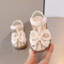 Girls Sandals,Toddler Shoes Girls' Sandals Baby Sandals Princess Shoes Sandals (Color:Beige,Size:9)