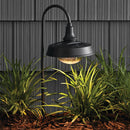Better Homes & Gardens Corbyn Matte Black Metal Solar Powered LED Landscape Walkway Light, 20 Lumens