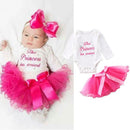 Newborn Baby Girls Tutu Outfits Clothes Romper Bodysuit Playsuit +Skirts