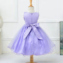 Bullpiano Kids Girls Formal Dresses Flower Girl Sequin Tulle Party Prom Ball Gown Dress 1-10T