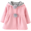 MINKIDFASHION Baby Girls Winter Autumn Cotton Warm Jacket Coat Pink 2T