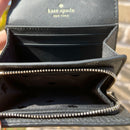 Kate Spade New York Marti Small Flap Pebbled Leather Wallet Black
