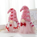 2PCS Valentines Day Gnome Plush Elf Decorations Valentine's Present