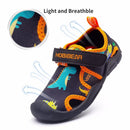 HOBIBEAR Toddler Boys Water Shoes Quick Dry Closed-Toe Aquatic Sport Sandals Toddler/Little Kid