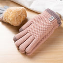 Women's Winter Gloves 2-Finger Touch Screen Warm Fleece Lined Knit Gloves Cold Weather Accessories