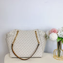 Michael Kors Jet Set Travel Large Logo Tote - Vanilla