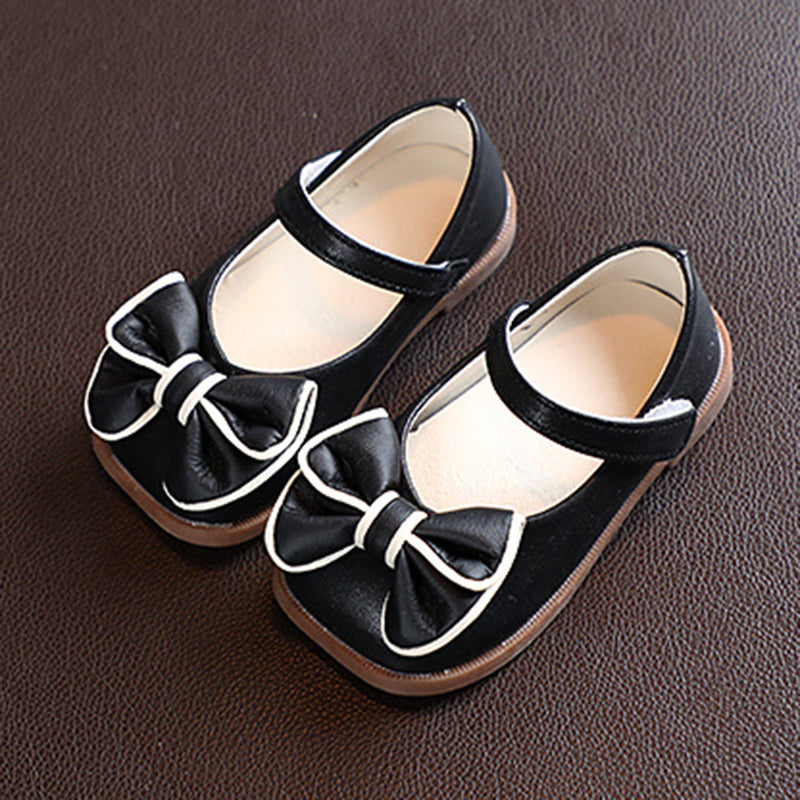 B91xZ Toddler Girl Sandals Girls Sandals Children Shoes Bow Hook Loop Princess Shoes