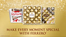Ferrero Rocher Milk Chocolate Hazelnut, Valentine's Chocolate Heart Gift Box, 7 oz, 16 Ct