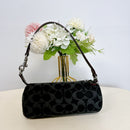 Coach CP258 Nolita Barrel Bag In Signature Denim IN Black