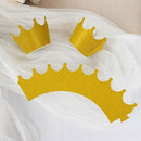 BalsaCircle 25 Gold Paper Cupcake Wrappers Glittered Crown Muffin Liners Party Events Decorations Supplies