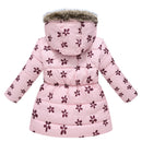 Cethrio Children Jackets for Girls for Winter with Hood Pink Coats Size 2 Years
