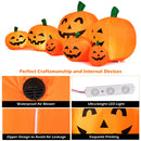 7.5 Feet Halloween Inflatable 7 Pumpkins Patch with LED Lights