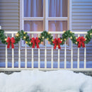 Collection 9ft Lighted Winter Garland with Bows and Pine Accents, Christmas Decor