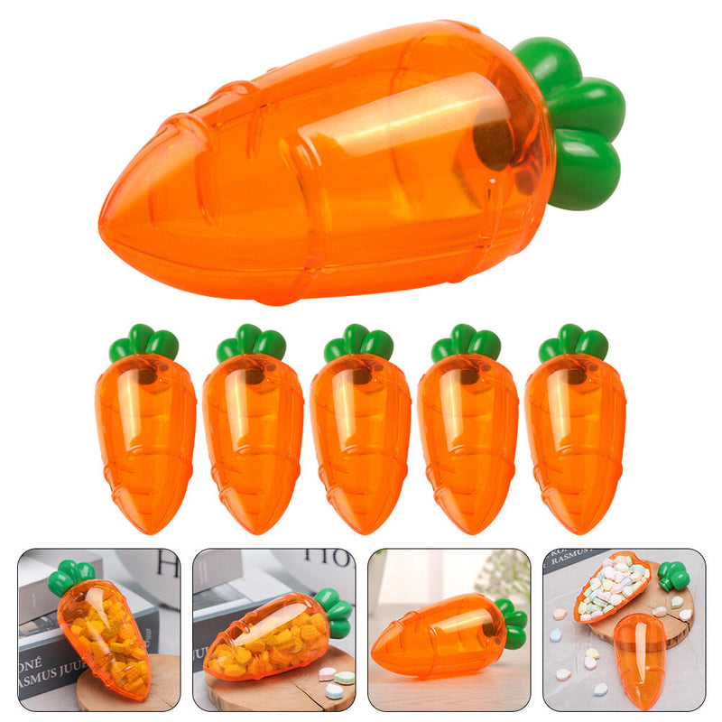 6pcs Carrot Shaped Candy Box Easter Carrot Candy Chocolates Box Party Favors Box