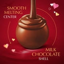 Lindt Lindor Valentine's Milk Chocolate Candy Truffles, 2.1 oz. Gift Box