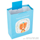 Hallmark 15" Extra Large Gift Bag with Tissue Paper (Sweet Little Prince Lion) for Baby Showers, Kids Birthdays and More